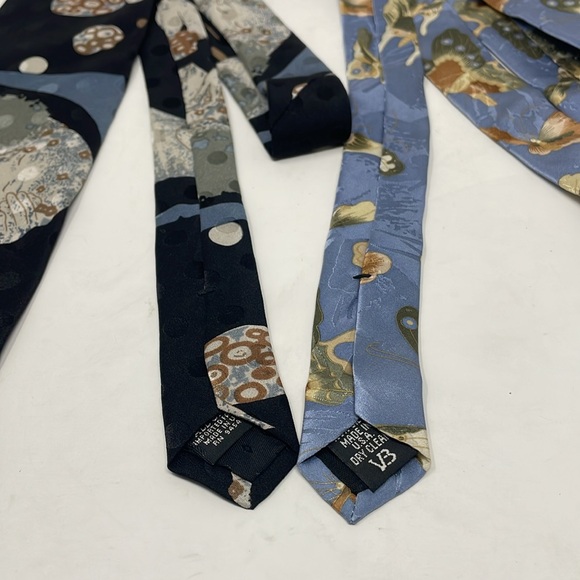 THE GALLERY COLLECTION by Christina Desiree Two Men's Silk Ties - Picture 3 of 5